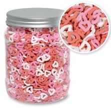 Picture of SUGAR HEARTS PINK, RED AND WHITE  X 1 GRAM MINIMUM ORDER 50G